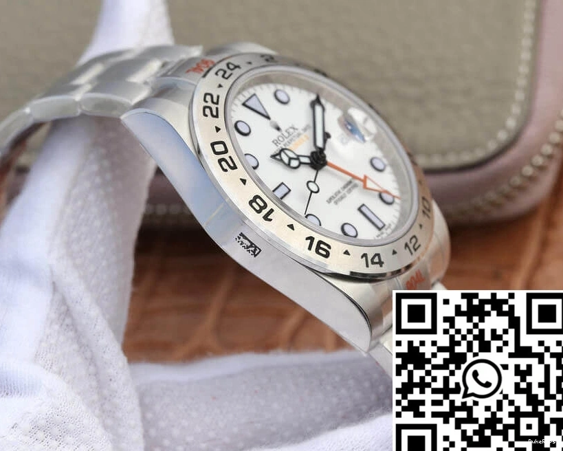 Stainless Rolex GM Steel White Explorer Dial M216570-0001 Factory V4 0319